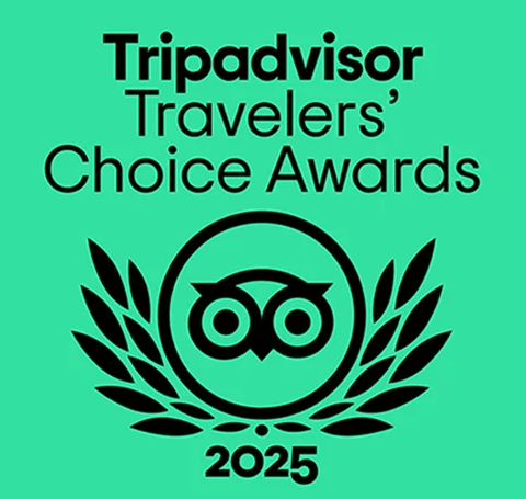 Image depicting the Tripadvisor Travelers' Choice Awards, showcasing top-rated destinations and experiences recognized by travelers.